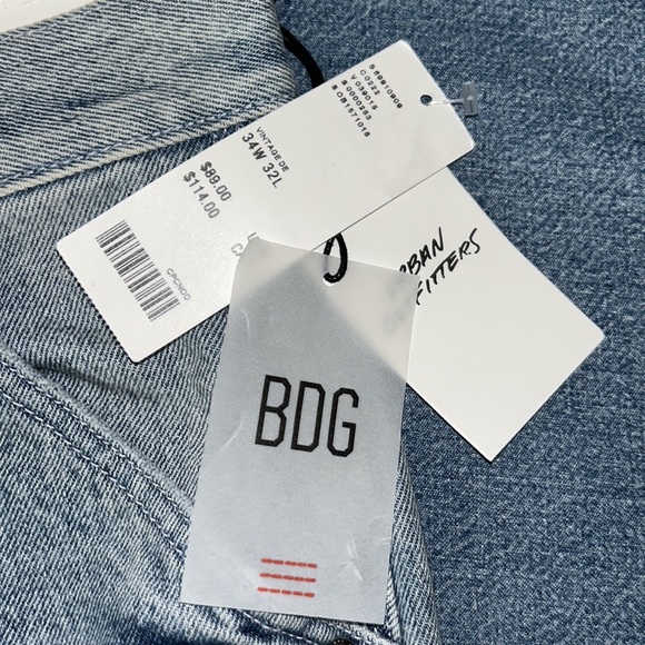 Urban Outfitters BDG Denim (NWT) Work Pant Fit Jeans - Sz  34/32. - Picture 3 of 13